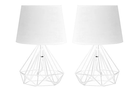 Minimalistyczne białe lampki do sypialni 2szt. ACOS Konsimo