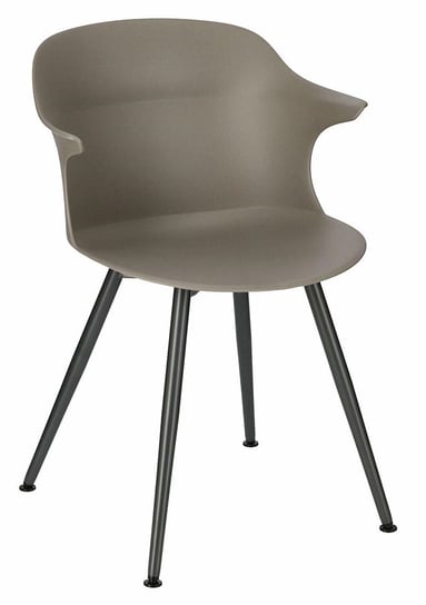 Minimalistyczne Krzesło Ciemnoszare - Naste 55,5X80 Elior