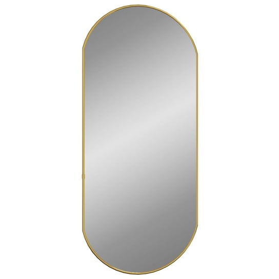 Minimalistyczne lustro ścienne 80x35 cm - złote / AAALOE Inna marka