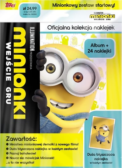 Minions the Rise of Gru Minionki Zestaw Startowy z Naklejkami Burda Media Polska Sp. z o.o.