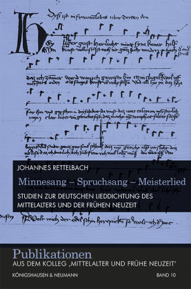 Minnesang - Spruchsang - Meisterlied Königshausen & Neumann