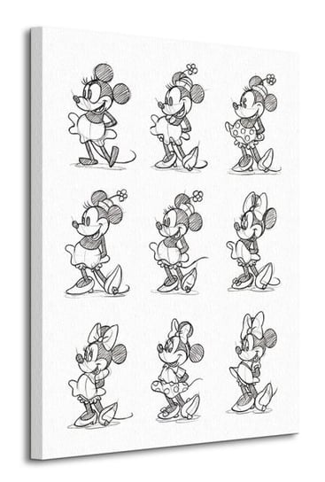 Minnie Mouse Sketched - Multi - obraz na płótnie Disney