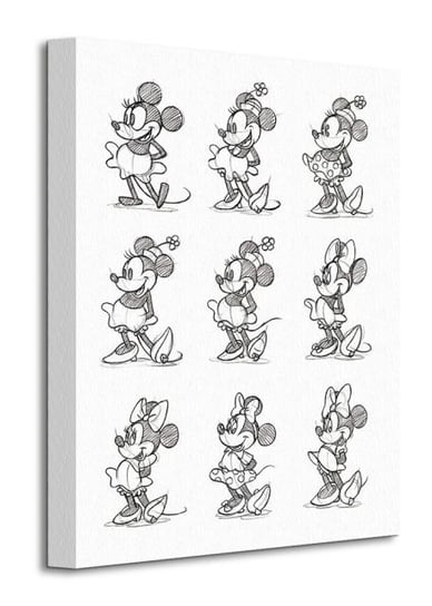 Minnie Mouse Sketched Multi - obraz na płótnie Disney