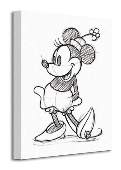 Minnie Mouse Sketched Single - obraz na płótnie Disney
