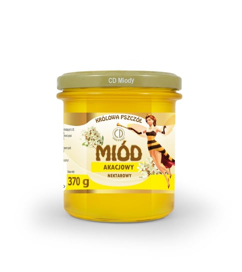Miód akacjowy - 370 g CD Królowa Pszczół