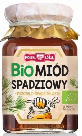 Miód spadziowy bio ekologiczny POLSKA RÓŻA 210 g Polska Róża