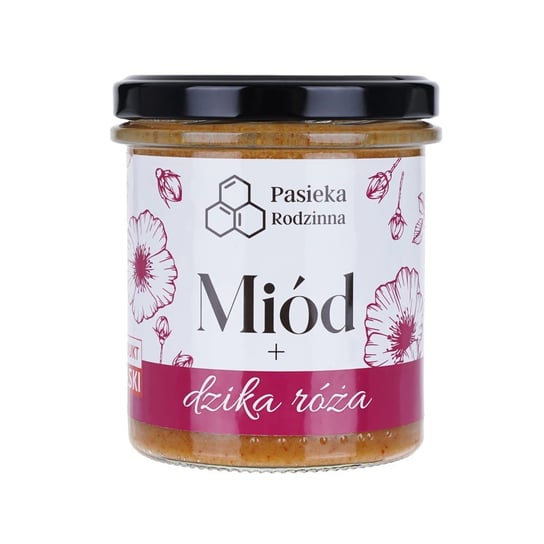 Miód Z Dziką Różą 410G Pasieka Rodzinna