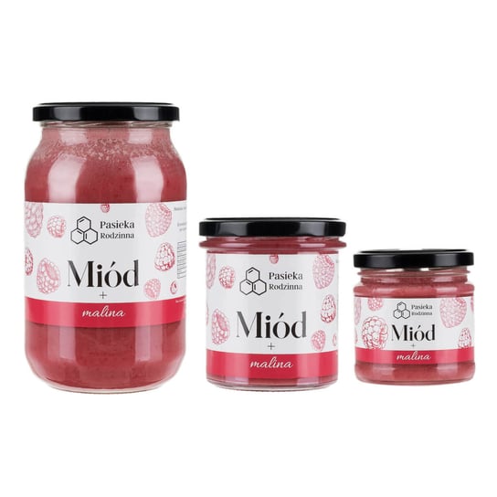 Miód z maliną 1150g Pasieka Rodzinna