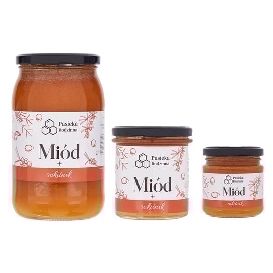 Miód z rokitnikiem 1150g Pasieka Rodzinna