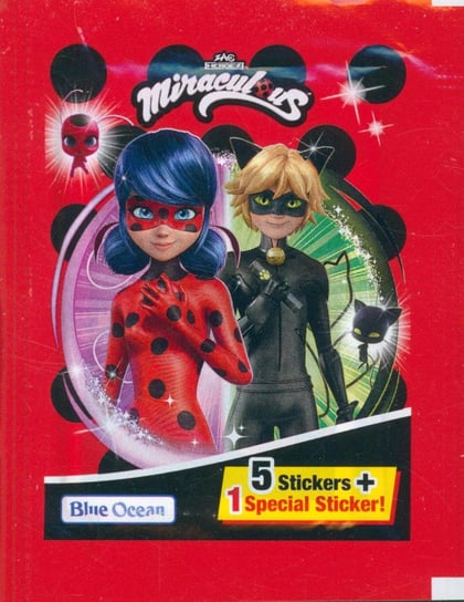 Miraculous Biedronka i Czarny Kot Stickers Saszetki z Naklejkami Burda Media Polska Sp. z o.o.
