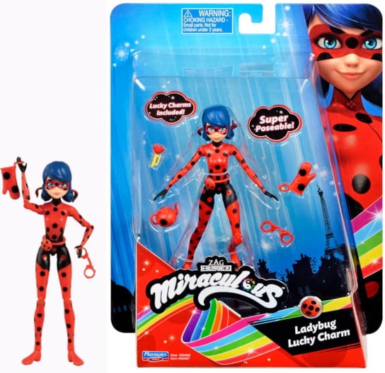 Miraculous Mini Figurka Lalka Biedronka Ladybug Lucky Charm + Akcesoria Playmates