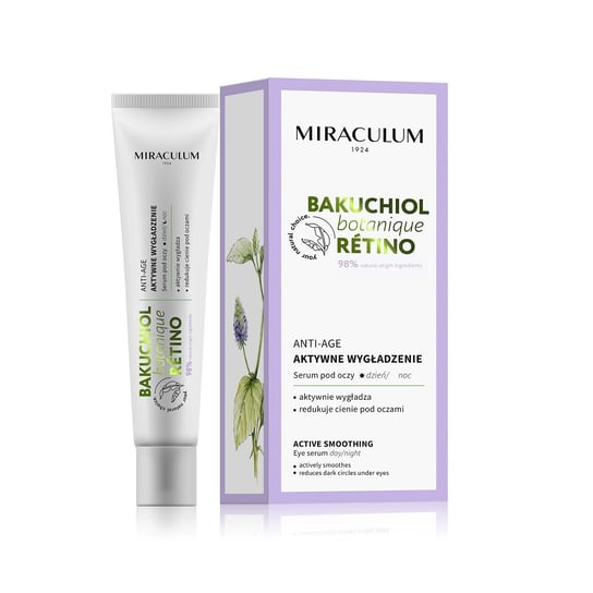 Miraculum, Bokachiol, serum pod oczy aktywnie wygładzające, 20 ml Miraculum