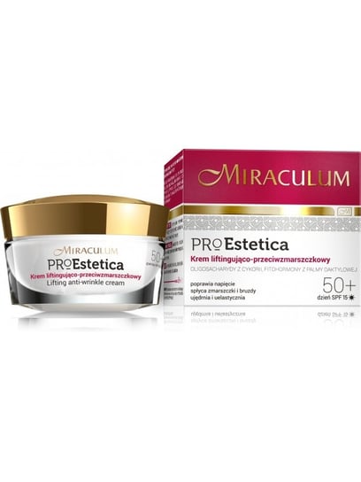 Miraculum, Pro Estetica, krem do twarzy na dzień 50+, SPF 15, 50 ml Miraculum
