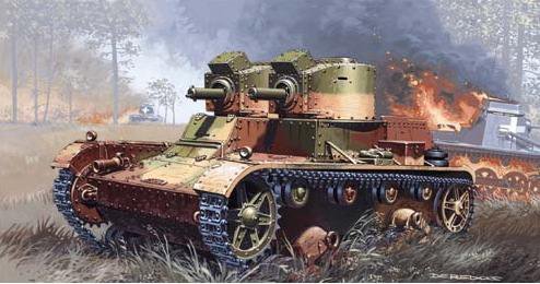 Mirage, 7TP Tank Double Turret, Model do sklejania, 12+ 7TP