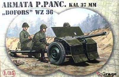 Mirage, Armaty p. panc kal. 37 mm Bofors, Model do sklejania, 12+ Mirage