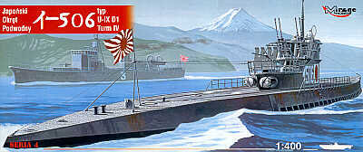 Mirage, Japoński okręt podwodny I506, Model do sklejania, 12+ Mirage