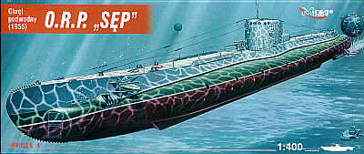 Mirage, Okręt podwodny Sęp, 1955, Model do sklejania, 12+ Mirage