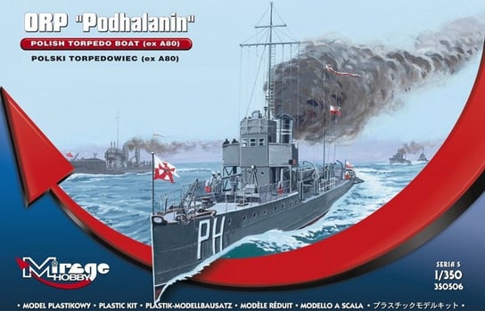Mirage, ORP Podhalanin Polski torpedowiec (ex A80), Model do sklejania, 8+ ORP