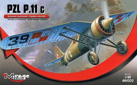 Mirage, PZL P11c, Model do sklejania, 8+ Mirage