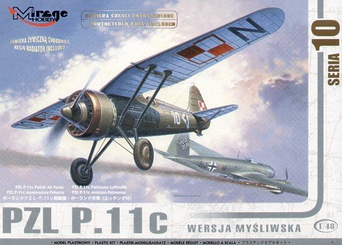 Mirage, PZL P11c (wersja myśliwska), Model do sklejania, 12+ Mirage