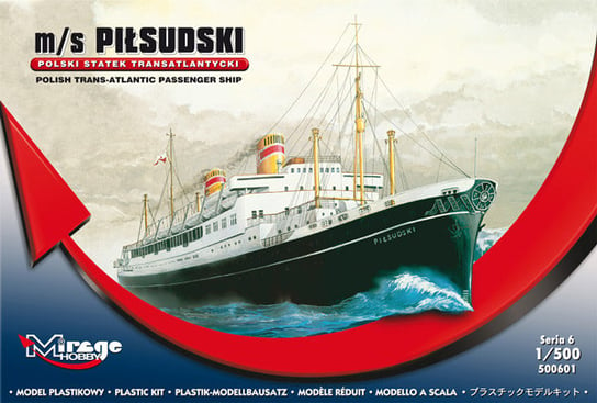 Mirage, Statek m/s Piłsudski, Model do sklejania, 12+ Mirage