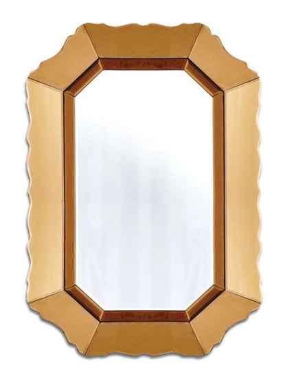 Mirano eleganckie lustro w złotej ramie 60/90 cm Artehome