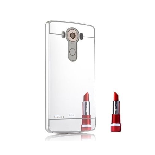 Mirror bumper case na LG G3 - Srebrny EtuiStudio