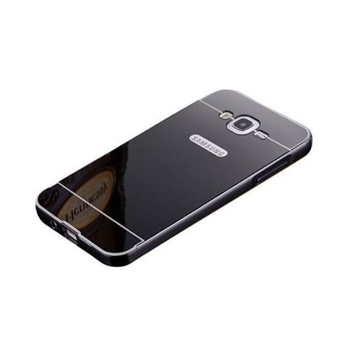 Mirror bumper case na Samsung Galaxy J5 2015 - Czarny EtuiStudio