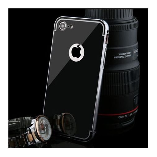 Mirror bumper, Etui, na, iPhone SE 2020 -, czarny EtuiStudio