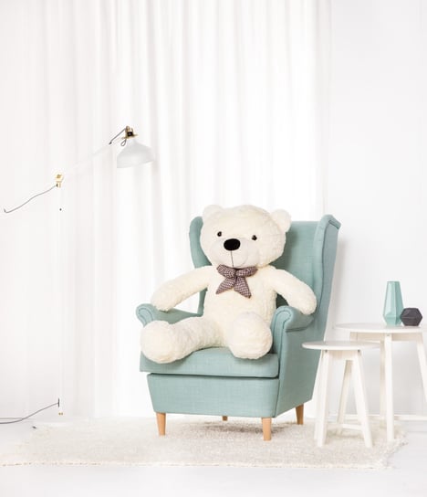 Miś Gustaw, duży Miś Classico, biały, 140cm Miś Gustaw