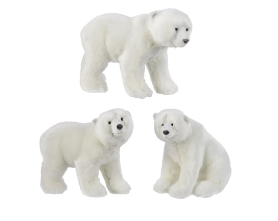 Miś Polarny Świąteczna Figurka Niedźwiedź Biały ABC