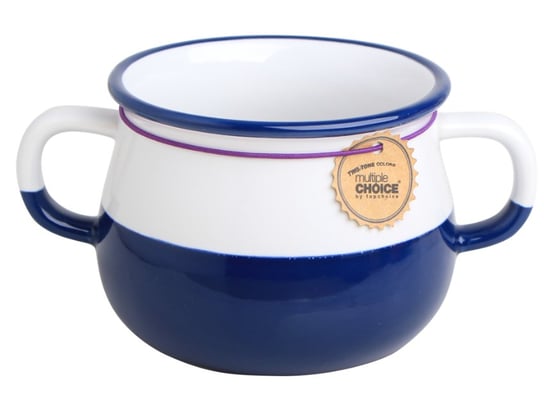Miseczka do zupy, Vintage,  biało-niebieska, 480 ml Multiple Choice by TopChoice