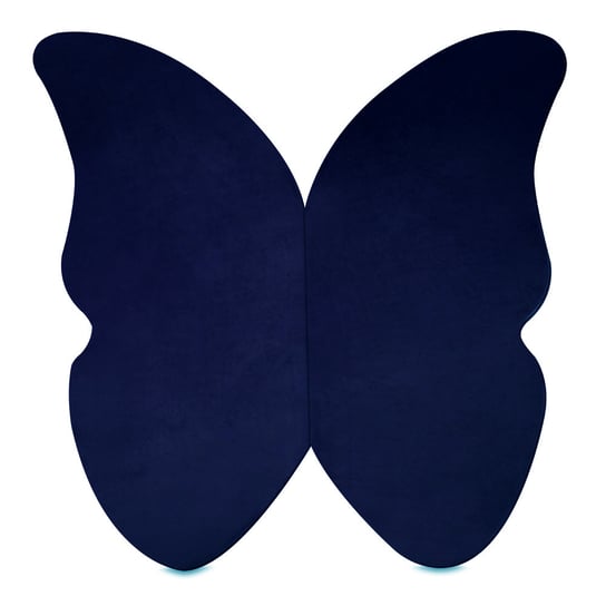 Misioo Mata 138X138X5Cm Motyl Granatowa Velvet Misioo