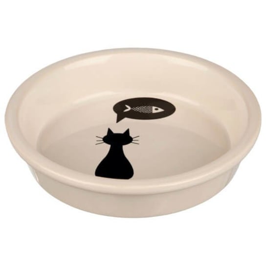 Miska ceramiczna dla kota TRIXIE, kremowa, 0,25 l Trixie