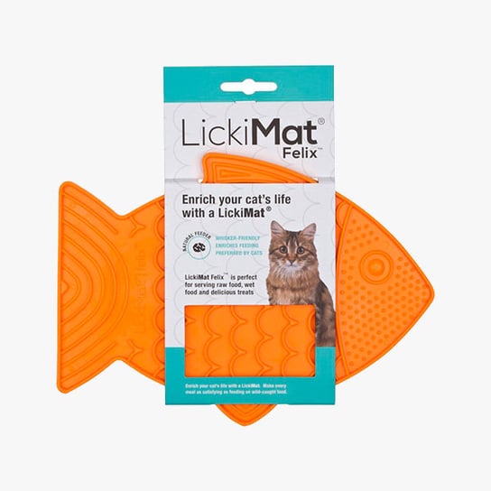 Miska LickiMat redukcja wagi kota pomarańcz 22x15 cm LickiMat