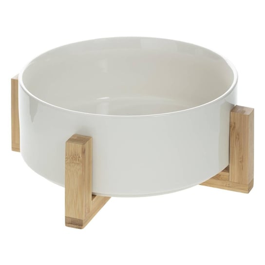 Miska na sałatkę, Ø 24 cm, ceramiczna na bambusowym stojaku Secret de Gourmet