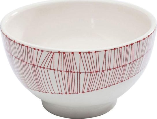 Miska Net Ø14x8 cm biało-czerwona Kare Design