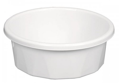 Miska okrągła PLASTTEAM, diament, biała, 8 l - Plast Team | Sklep EMPIK.COM