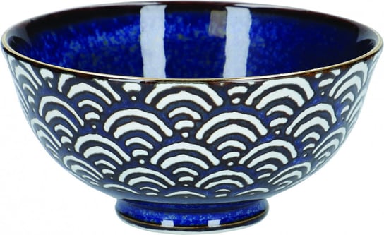 miska Seigaiha Wave 11,5 cm porcelana niebieska 6-częściowa TWM