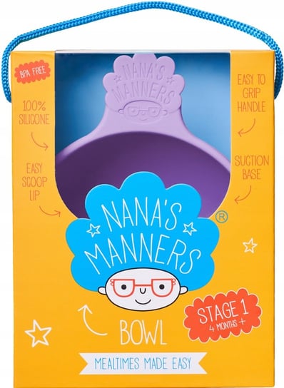 Miska Silikonowa Z Przyssawką Purple Nana'S Manners Nana's Manners