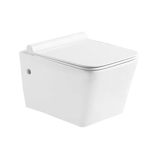 Miska WC Rimless z deską wolnoopadającą slim MEXEN Cube, biała Mexen