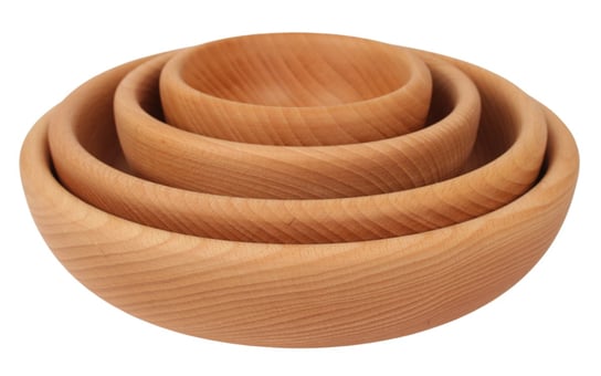 Miski Drewniane Komplet 12, 16, 22, 26 Cm - Komplet Ekskluzywnych Miski z Drewna w Rozmiarach 12, 16, 22 i 26 Cm Woodcarver