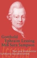 Miß Sara Sampson Lessing Gotthold Ephraim