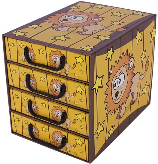 Miss space, Pudełko kartonowe, żółte, 29x35,5x25,5 cm Miss space