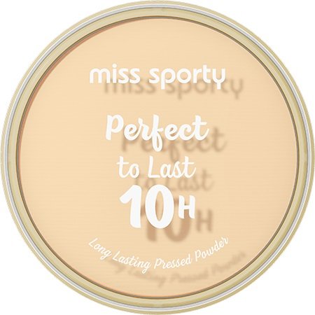 Miss Sporty, Perfect To Last 10H matujący puder do twarzy, 050 Transparent, 9g Miss Sporty