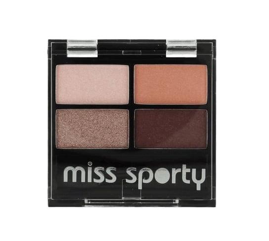 Miss Sporty, Studio Colour, poczwórne cienie do powiek 408 Smoky Rose, 5 g Miss Sporty