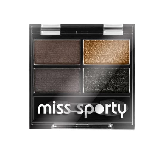 Miss Sporty, Studio Colour, poczwórne cienie do powiek 414 100% Smokey, 5 g Miss Sporty