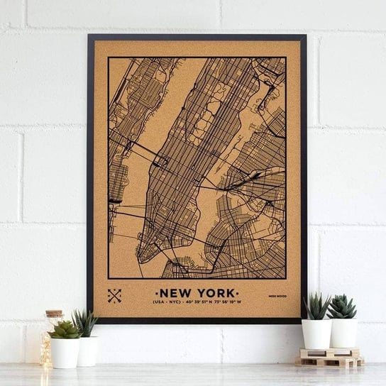 Miss Wood Barcelona, Mapa Cork - Mapa Woody Naturalny Nowy Jork Miss Wood Barcelona