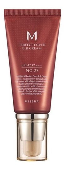 Missha, M Perfect Cover, krem BB z wysoką ochroną UV No.27 Honey Beige, SPF 42, 50 ml Missha