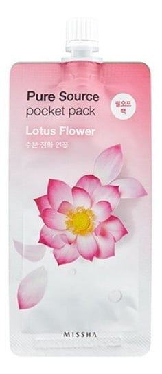 Missha, Pure Source, maseczka do twarzy na noc Lotus Flower, 10 ml Missha